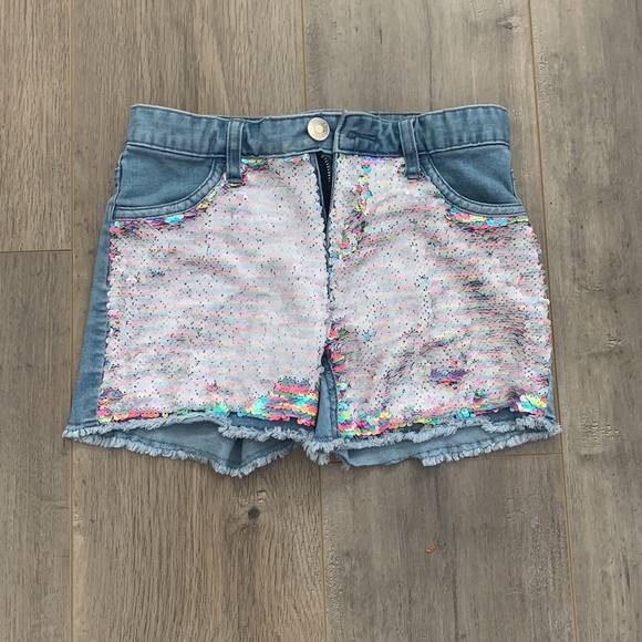 Justice Rainbow Flip sequin shorts - Picture 2 of 4